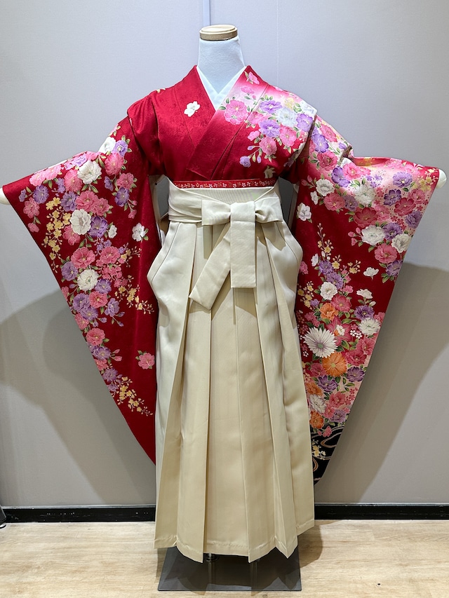 矢がすり/赤(二尺)