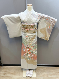 紫/ﾍﾞｰｼﾞｭ/草花